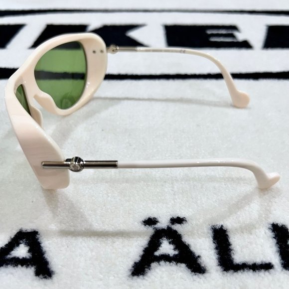 MONCLER LUNETTES Men's ML0128 Polarized Perforated Aviator Sunglasses - Picture 8 of 14